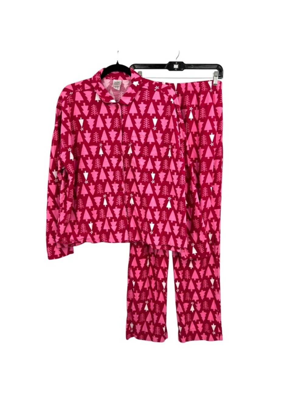 American Girl Hanna Andersson Holiday Christmas Tree Flannel Pajamas Size Medium